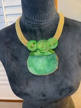 Green Necklace Jewelry Sets